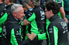GP GRAN BRETAGNA, (L to R): Jonathan Wheatley (GBR) Sauber Team Principal celebrates with Mattia Binotto (ITA) Sauber Motorsport Chief Operating e Chief Technical Officer in parc ferme.

06.07.2025. Formula 1 World Championship, Rd 12, British Grand Prix, Silverstone, England, Gara Day.

- www.xpbimages.com, EMail: requests@xpbimages.com © Copyright: Batchelor / XPB Images