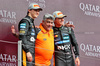 GP GRAN BRETAGNA, The podium (L to R): Oscar Piastri (AUS) McLaren, second; Peter Prodromou (GBR) McLaren Technical Director, Aerodynamics; Lando Norris (GBR) McLaren, vincitore.

06.07.2025. Formula 1 World Championship, Rd 12, British Grand Prix, Silverstone, England, Gara Day.

- www.xpbimages.com, EMail: requests@xpbimages.com © Copyright: Davenport / XPB Images