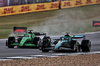 GP GRAN BRETAGNA, Lance Stroll (CDN) Aston Martin F1 Team AMR25 e Nico Hulkenberg (GER) Sauber C45 battle for position.

06.07.2025. Formula 1 World Championship, Rd 12, British Grand Prix, Silverstone, England, Gara Day.

 - www.xpbimages.com, EMail: requests@xpbimages.com © Copyright: Rew / XPB Images