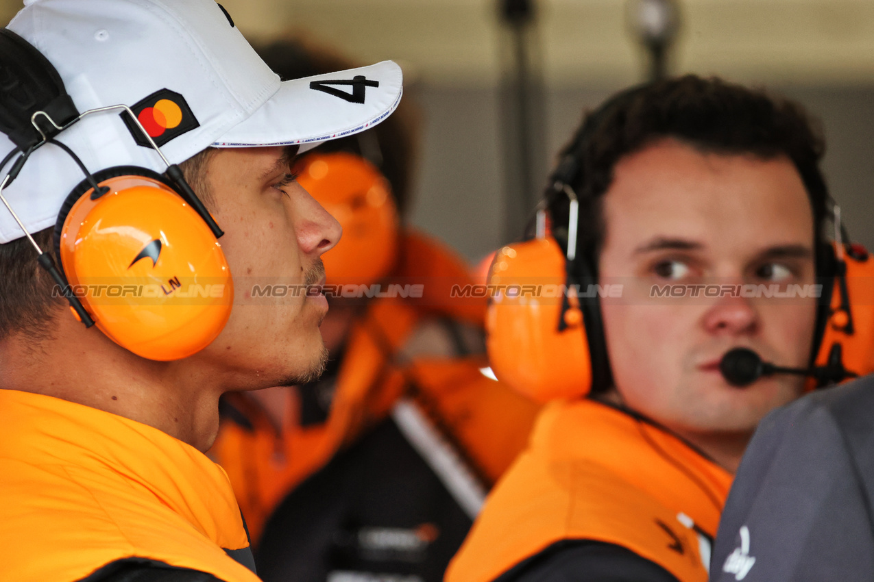 GP GRAN BRETAGNA, Lando Norris (GBR) McLaren.

05.07.2025. Formula 1 World Championship, Rd 12, British Grand Prix, Silverstone, England, Qualifiche Day.

- www.xpbimages.com, EMail: requests@xpbimages.com © Copyright: Davenport / XPB Images