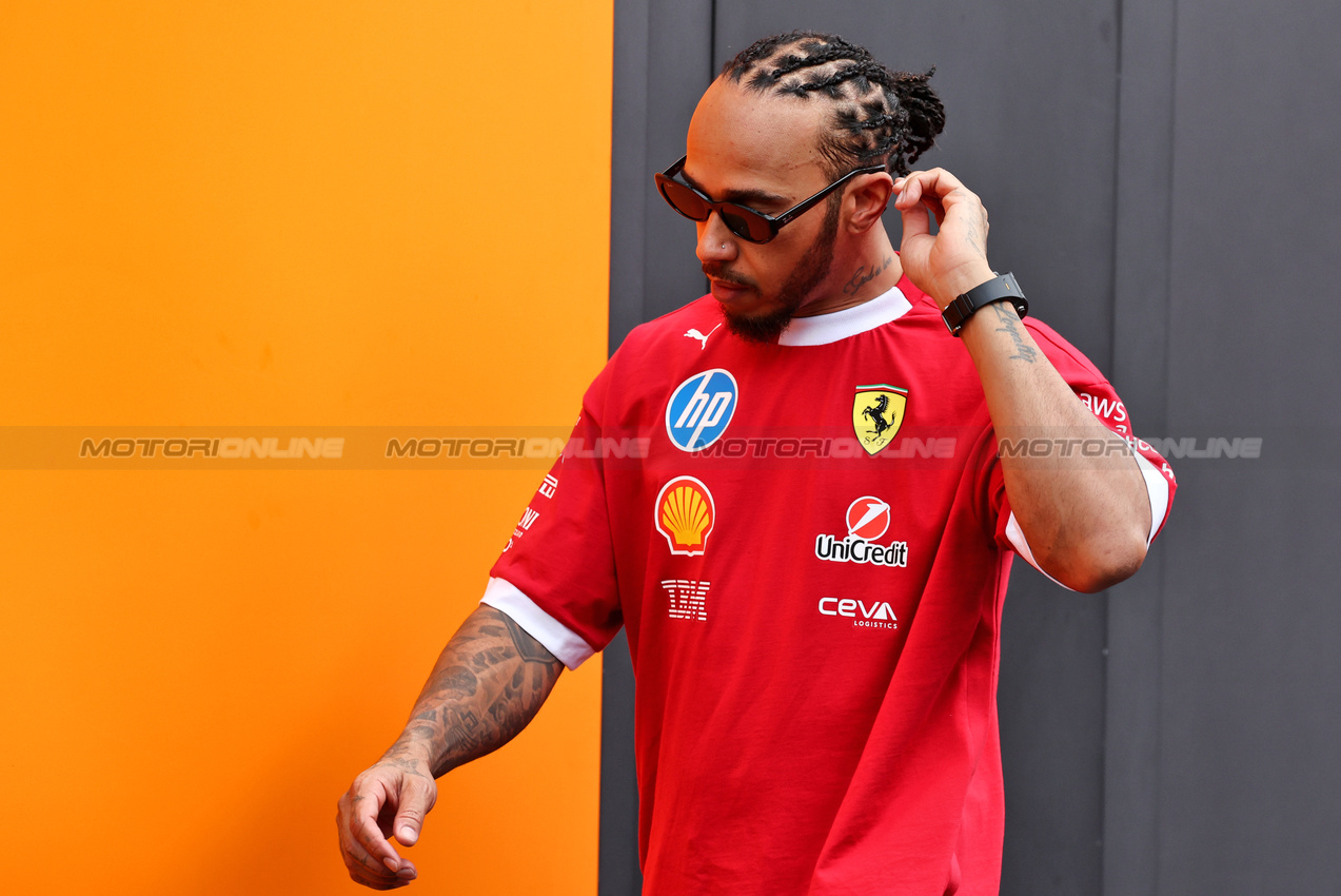 GP GRAN BRETAGNA, Lewis Hamilton (GBR) Ferrari.

05.07.2025. Formula 1 World Championship, Rd 12, British Grand Prix, Silverstone, England, Qualifiche Day.

- www.xpbimages.com, EMail: requests@xpbimages.com © Copyright: Moy / XPB Images