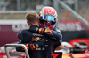 GP GRAN BRETAGNA, Max Verstappen (NLD) Red Bull Racing celebrates his pole position in qualifying parc ferme.

05.07.2025. Formula 1 World Championship, Rd 12, British Grand Prix, Silverstone, England, Qualifiche Day.

- www.xpbimages.com, EMail: requests@xpbimages.com © Copyright: Charniaux / XPB Images