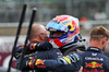 GP GRAN BRETAGNA, Max Verstappen (NLD) Red Bull Racing celebrates his pole position in qualifying parc ferme.

05.07.2025. Formula 1 World Championship, Rd 12, British Grand Prix, Silverstone, England, Qualifiche Day.

- www.xpbimages.com, EMail: requests@xpbimages.com © Copyright: Charniaux / XPB Images