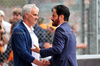 GP GRAN BRETAGNA, (L to R): Jose Mourinho (POR) Football Manager with Mohammed Bin Sulayem (UAE) FIA President in qualifying parc ferme.

05.07.2025. Formula 1 World Championship, Rd 12, British Grand Prix, Silverstone, England, Qualifiche Day.

- www.xpbimages.com, EMail: requests@xpbimages.com © Copyright: Davenport / XPB Images