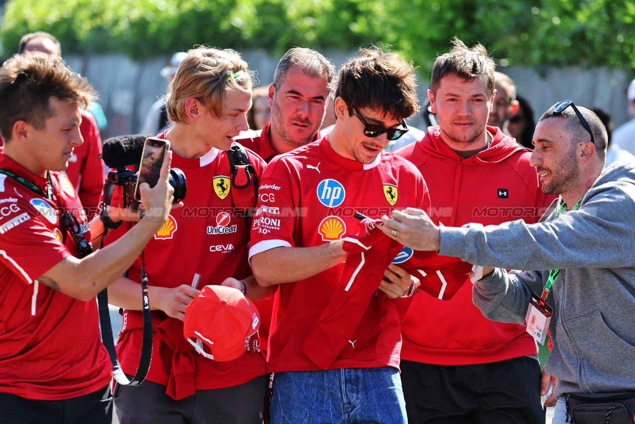 GP IMOLA, Charles Leclerc (MON) Ferrari.

18.05.2025. Formula 1 World Championship, Rd 7, Emilia Romagna Grand Prix, Imola, Italy, Gara Day.

- www.xpbimages.com, EMail: requests@xpbimages.com © Copyright: Moy / XPB Images