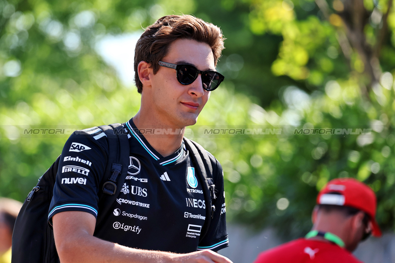 GP IMOLA, George Russell (GBR) Mercedes AMG F1.

18.05.2025. Formula 1 World Championship, Rd 7, Emilia Romagna Grand Prix, Imola, Italy, Gara Day.

- www.xpbimages.com, EMail: requests@xpbimages.com © Copyright: Moy / XPB Images