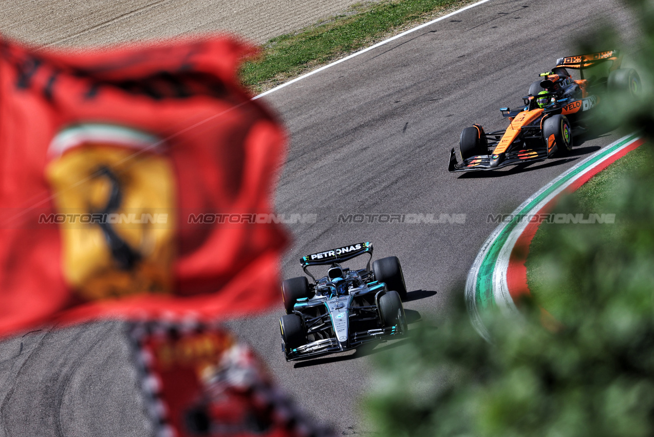 GP IMOLA, George Russell (GBR) Mercedes AMG F1 W16.

18.05.2025. Formula 1 World Championship, Rd 7, Emilia Romagna Grand Prix, Imola, Italy, Gara Day.

- www.xpbimages.com, EMail: requests@xpbimages.com © Copyright: Bearne / XPB Images