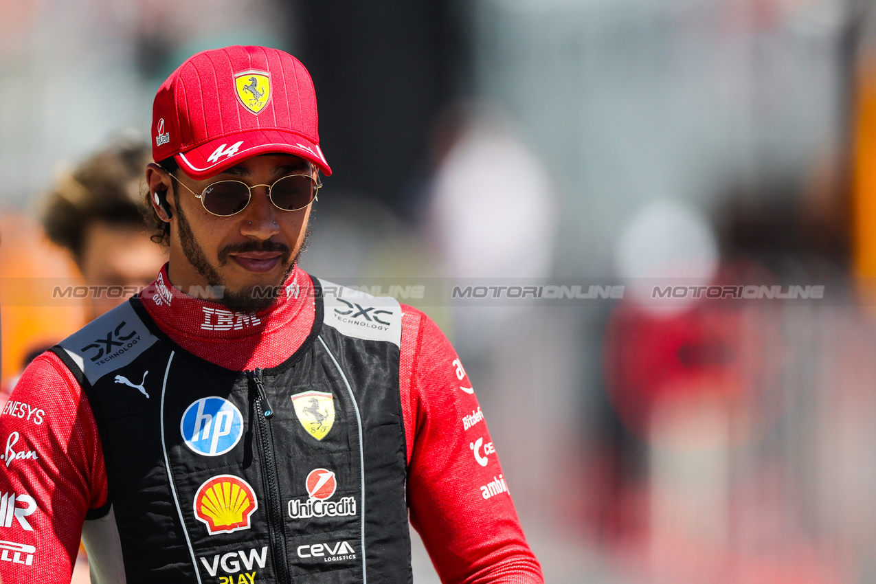 GP IMOLA, Lewis Hamilton (GBR), Ferrari 
18.05.2025. Formula 1 World Championship, Rd 7, Emilia Romagna Grand Prix, Imola, Italy, Gara Day.
- www.xpbimages.com, EMail: requests@xpbimages.com © Copyright: Charniaux / XPB Images