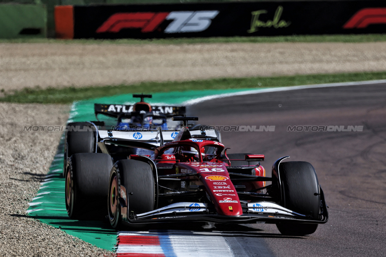 GP IMOLA, Charles Leclerc (MON) Ferrari SF-25.

18.05.2025. Formula 1 World Championship, Rd 7, Emilia Romagna Grand Prix, Imola, Italy, Gara Day.

- www.xpbimages.com, EMail: requests@xpbimages.com © Copyright: Moy / XPB Images