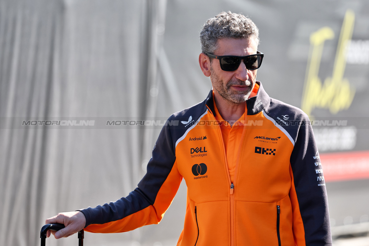 GP IMOLA, Andrea Stella (ITA) McLaren Team Principal.

18.05.2025. Formula 1 World Championship, Rd 7, Emilia Romagna Grand Prix, Imola, Italy, Gara Day.

- www.xpbimages.com, EMail: requests@xpbimages.com © Copyright: Moy / XPB Images