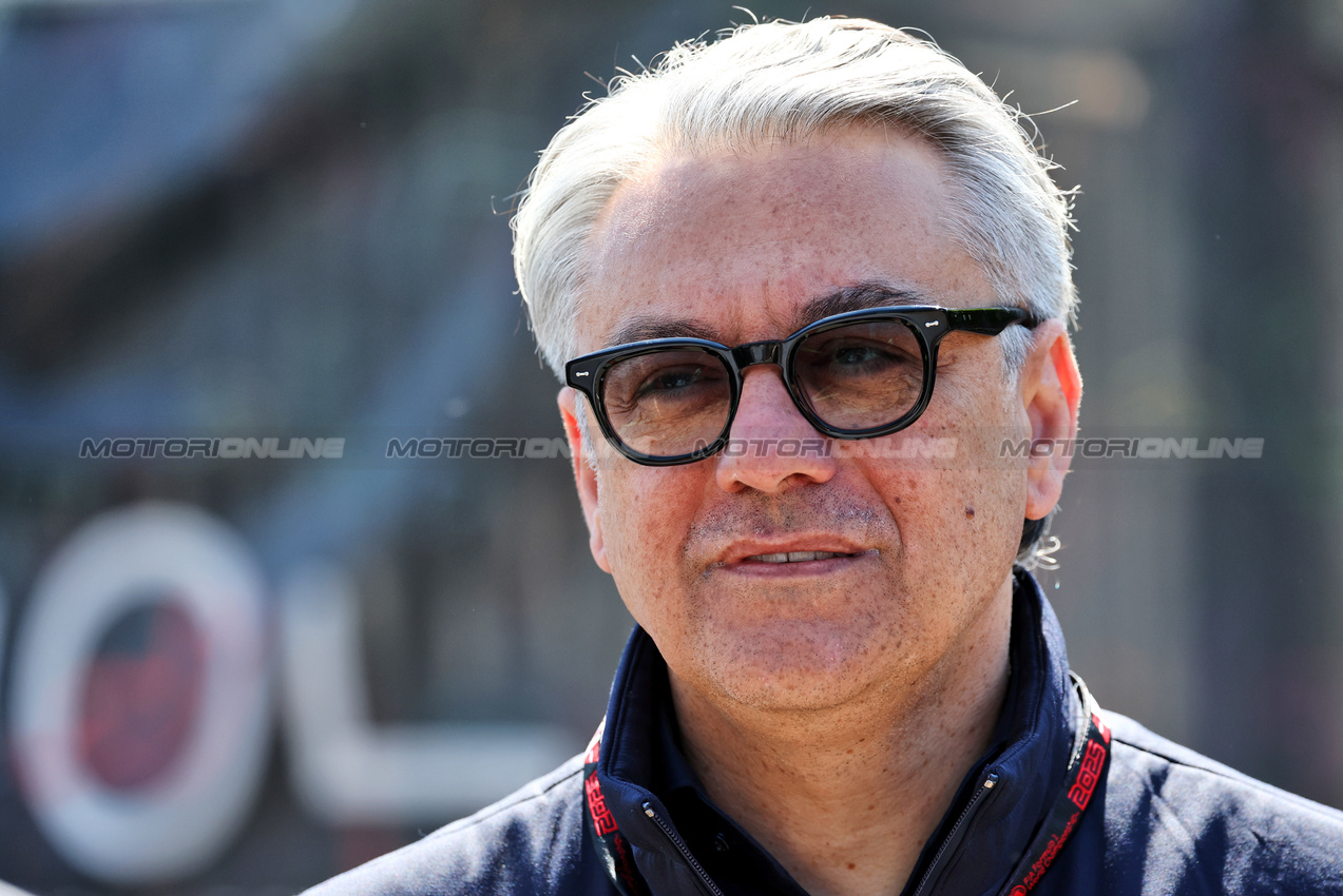 GP IMOLA, Luca de Meo (ITA) Groupe Renault Chief Executive Officer.

18.05.2025. Formula 1 World Championship, Rd 7, Emilia Romagna Grand Prix, Imola, Italy, Gara Day.

- www.xpbimages.com, EMail: requests@xpbimages.com © Copyright: Moy / XPB Images
