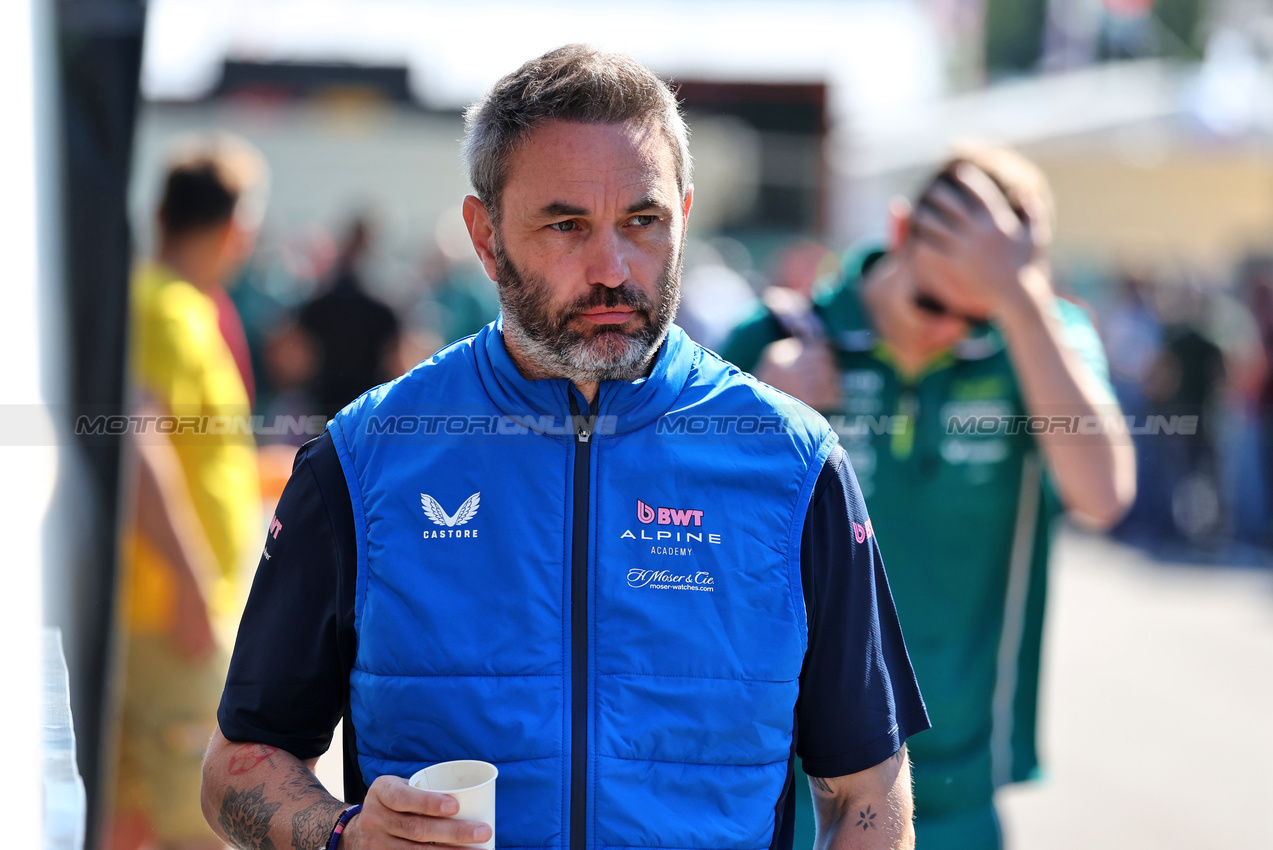 GP IMOLA, Julian Rouse (GBR) Alpine Academy Director.

18.05.2025. Formula 1 World Championship, Rd 7, Emilia Romagna Grand Prix, Imola, Italy, Gara Day.

- www.xpbimages.com, EMail: requests@xpbimages.com © Copyright: Moy / XPB Images