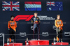 GP IMOLA, The podium (L to R): Lando Norris (GBR) McLaren, second; Max Verstappen (NLD) Red Bull Racing, vincitore; Oscar Piastri (AUS) McLaren, third.

18.05.2025. Formula 1 World Championship, Rd 7, Emilia Romagna Grand Prix, Imola, Italy, Gara Day.

- www.xpbimages.com, EMail: requests@xpbimages.com © Copyright: Charniaux / XPB Images