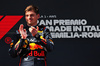 GP IMOLA, Gara winner Max Verstappen (NLD) Red Bull Racing celebrates on the podium.

18.05.2025. Formula 1 World Championship, Rd 7, Emilia Romagna Grand Prix, Imola, Italy, Gara Day.

- www.xpbimages.com, EMail: requests@xpbimages.com © Copyright: Charniaux / XPB Images