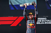 GP IMOLA, Gara winner Max Verstappen (NLD) Red Bull Racing celebrates on the podium.

18.05.2025. Formula 1 World Championship, Rd 7, Emilia Romagna Grand Prix, Imola, Italy, Gara Day.

- www.xpbimages.com, EMail: requests@xpbimages.com © Copyright: Charniaux / XPB Images