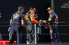 GP IMOLA, (L to R): Enrico Balbo, Red Bull Racing Head of Aerodynamics celebrates on the podium with Oscar Piastri (AUS) McLaren e vincitore Max Verstappen (NLD) Red Bull Racing.

18.05.2025. Formula 1 World Championship, Rd 7, Emilia Romagna Grand Prix, Imola, Italy, Gara Day.

- www.xpbimages.com, EMail: requests@xpbimages.com © Copyright: Charniaux / XPB Images