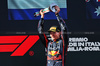 GP IMOLA, Gara winner Max Verstappen (NLD) Red Bull Racing celebrates on the podium.

18.05.2025. Formula 1 World Championship, Rd 7, Emilia Romagna Grand Prix, Imola, Italy, Gara Day.

- www.xpbimages.com, EMail: requests@xpbimages.com © Copyright: Charniaux / XPB Images