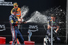 GP IMOLA, Gara winner Max Verstappen (NLD) Red Bull Racing celebrates on the podium with Oscar Piastri (AUS) McLaren e Enrico Balbo, Red Bull Racing Head of Aerodynamics.

18.05.2025. Formula 1 World Championship, Rd 7, Emilia Romagna Grand Prix, Imola, Italy, Gara Day.

- www.xpbimages.com, EMail: requests@xpbimages.com © Copyright: Charniaux / XPB Images