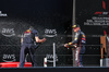 GP IMOLA, Gara winner Max Verstappen (NLD) Red Bull Racing (Right) celebrates on the podium with Enrico Balbo, Red Bull Racing Head of Aerodynamics.

18.05.2025. Formula 1 World Championship, Rd 7, Emilia Romagna Grand Prix, Imola, Italy, Gara Day.

- www.xpbimages.com, EMail: requests@xpbimages.com © Copyright: Charniaux / XPB Images
