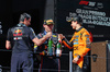 GP IMOLA, (L to R): Enrico Balbo, Red Bull Racing Head of Aerodynamics celebrates on the podium with vincitore Max Verstappen (NLD) Red Bull Racing e third placed Oscar Piastri (AUS) McLaren.

18.05.2025. Formula 1 World Championship, Rd 7, Emilia Romagna Grand Prix, Imola, Italy, Gara Day.

- www.xpbimages.com, EMail: requests@xpbimages.com © Copyright: Moy / XPB Images