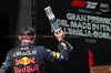 GP IMOLA, Gara winner Max Verstappen (NLD) Red Bull Racing celebrates on the podium.

18.05.2025. Formula 1 World Championship, Rd 7, Emilia Romagna Grand Prix, Imola, Italy, Gara Day.

- www.xpbimages.com, EMail: requests@xpbimages.com © Copyright: Moy / XPB Images