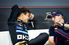 GP IMOLA, (L to R): Lando Norris (GBR) McLaren, e Max Verstappen (NLD) Red Bull Racing in the post race FIA Press Conference.

18.05.2025. Formula 1 World Championship, Rd 7, Emilia Romagna Grand Prix, Imola, Italy, Gara Day.

- www.xpbimages.com, EMail: requests@xpbimages.com © Copyright: Bearne / XPB Images