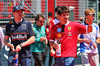 GP IMOLA, (L to R): Max Verstappen (NLD) Red Bull Racing e Charles Leclerc (MON) Ferrari on the drivers' parade.

18.05.2025. Formula 1 World Championship, Rd 7, Emilia Romagna Grand Prix, Imola, Italy, Gara Day.

- www.xpbimages.com, EMail: requests@xpbimages.com © Copyright: Batchelor / XPB Images