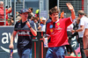 GP IMOLA, (L to R): Max Verstappen (NLD) Red Bull Racing e Charles Leclerc (MON) Ferrari on the drivers' parade.

18.05.2025. Formula 1 World Championship, Rd 7, Emilia Romagna Grand Prix, Imola, Italy, Gara Day.

- www.xpbimages.com, EMail: requests@xpbimages.com © Copyright: Batchelor / XPB Images