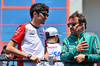 GP IMOLA, (L to R): Esteban Ocon (FRA) Haas F1 Team e Fernando Alonso (ESP) Aston Martin F1 Team on the drivers' parade.

18.05.2025. Formula 1 World Championship, Rd 7, Emilia Romagna Grand Prix, Imola, Italy, Gara Day.

- www.xpbimages.com, EMail: requests@xpbimages.com © Copyright: Batchelor / XPB Images