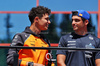 GP IMOLA, (L to R): Lando Norris (GBR) McLaren with Carlos Sainz (ESP) Atlassian Williams Racing on the drivers' parade.

18.05.2025. Formula 1 World Championship, Rd 7, Emilia Romagna Grand Prix, Imola, Italy, Gara Day.

- www.xpbimages.com, EMail: requests@xpbimages.com © Copyright: Moy / XPB Images