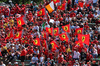 GP IMOLA, Circuit Atmosfera - Ferrari fans in the grandstand.

18.05.2025. Formula 1 World Championship, Rd 7, Emilia Romagna Grand Prix, Imola, Italy, Gara Day.

- www.xpbimages.com, EMail: requests@xpbimages.com © Copyright: Moy / XPB Images