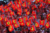 GP IMOLA, Circuit Atmosfera - Ferrari fans in the grandstand.

18.05.2025. Formula 1 World Championship, Rd 7, Emilia Romagna Grand Prix, Imola, Italy, Gara Day.

- www.xpbimages.com, EMail: requests@xpbimages.com © Copyright: Moy / XPB Images