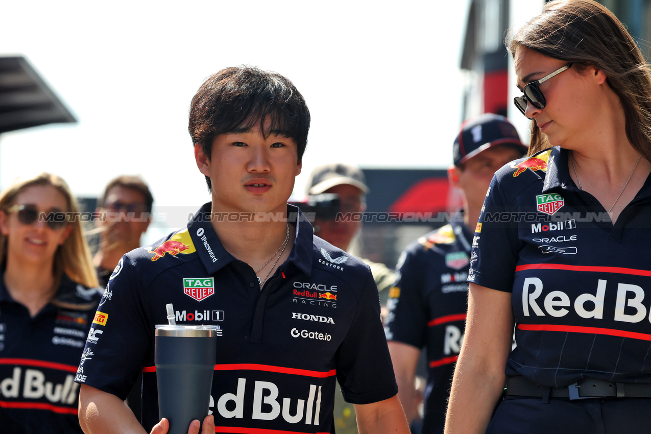 GP IMOLA, Yuki Tsunoda (JPN) Red Bull Racing.

15.05.2025. Formula 1 World Championship, Rd 7, Emilia Romagna Grand Prix, Imola, Italy, Preparation Day.

- www.xpbimages.com, EMail: requests@xpbimages.com © Copyright: Bearne / XPB Images
