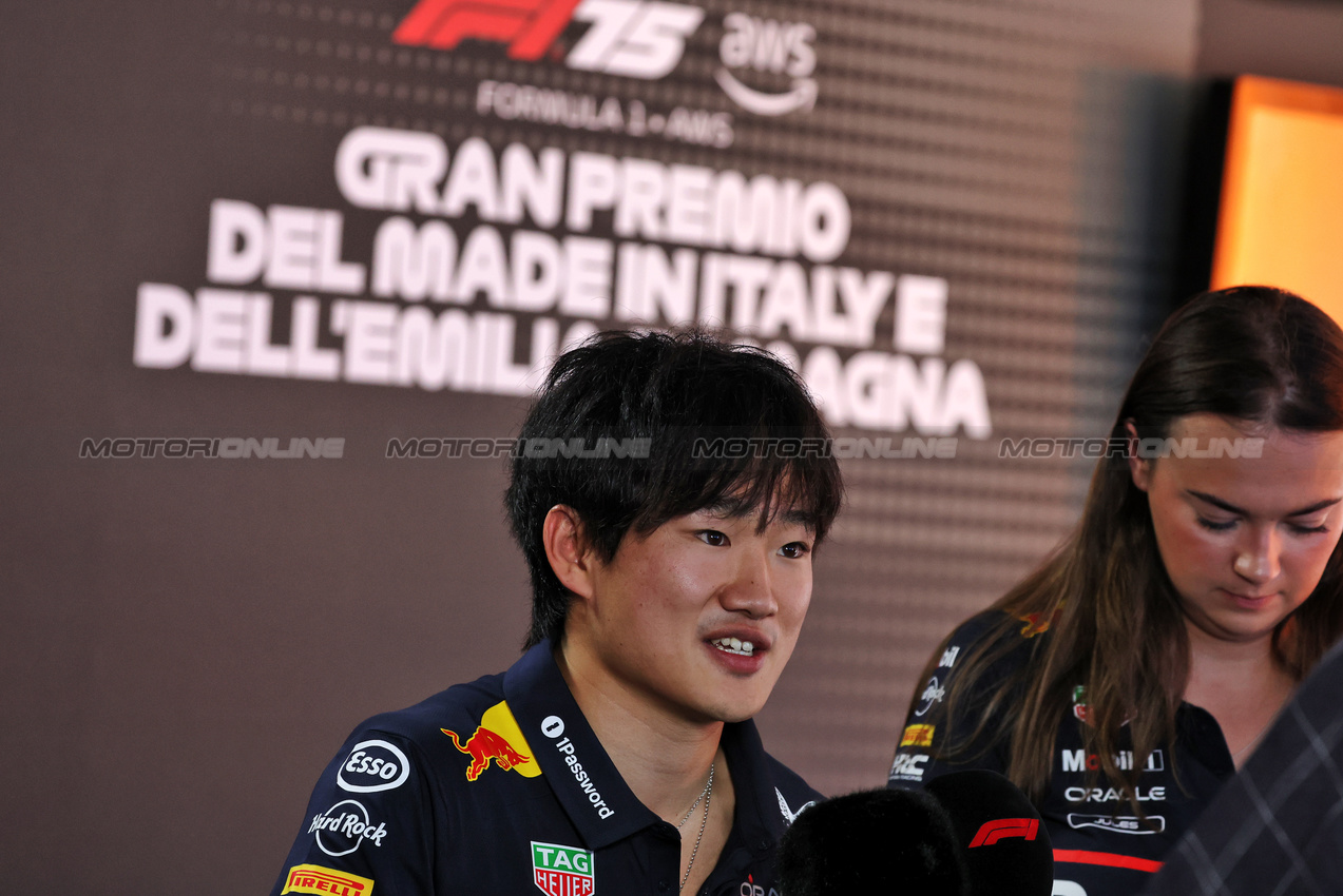 GP IMOLA, Yuki Tsunoda (JPN) Red Bull Racing.

15.05.2025. Formula 1 World Championship, Rd 7, Emilia Romagna Grand Prix, Imola, Italy, Preparation Day.

- www.xpbimages.com, EMail: requests@xpbimages.com © Copyright: Bearne / XPB Images