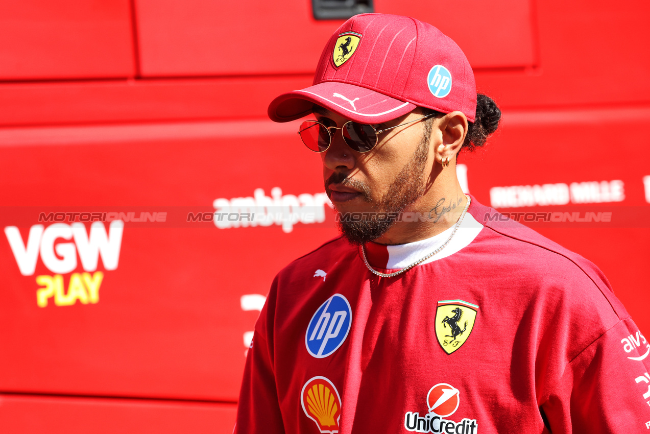 GP IMOLA, Lewis Hamilton (GBR) Ferrari.

15.05.2025. Formula 1 World Championship, Rd 7, Emilia Romagna Grand Prix, Imola, Italy, Preparation Day.

- www.xpbimages.com, EMail: requests@xpbimages.com © Copyright: Bearne / XPB Images