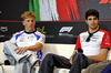 GP IMOLA, (L to R): Liam Lawson (NZL) Racing Bulls e Esteban Ocon (FRA) Haas F1 Team in the FIA Press Conference.

15.05.2025. Formula 1 World Championship, Rd 7, Emilia Romagna Grand Prix, Imola, Italy, Preparation Day.

- www.xpbimages.com, EMail: requests@xpbimages.com © Copyright: Moy / XPB Images