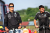 GP IMOLA, (L to R): George Russell (GBR) Mercedes AMG F1 with Aleix Casanovas, Mercedes AMG F1 Trainer.

15.05.2025. Formula 1 World Championship, Rd 7, Emilia Romagna Grand Prix, Imola, Italy, Preparation Day.

- www.xpbimages.com, EMail: requests@xpbimages.com © Copyright: Bearne / XPB Images