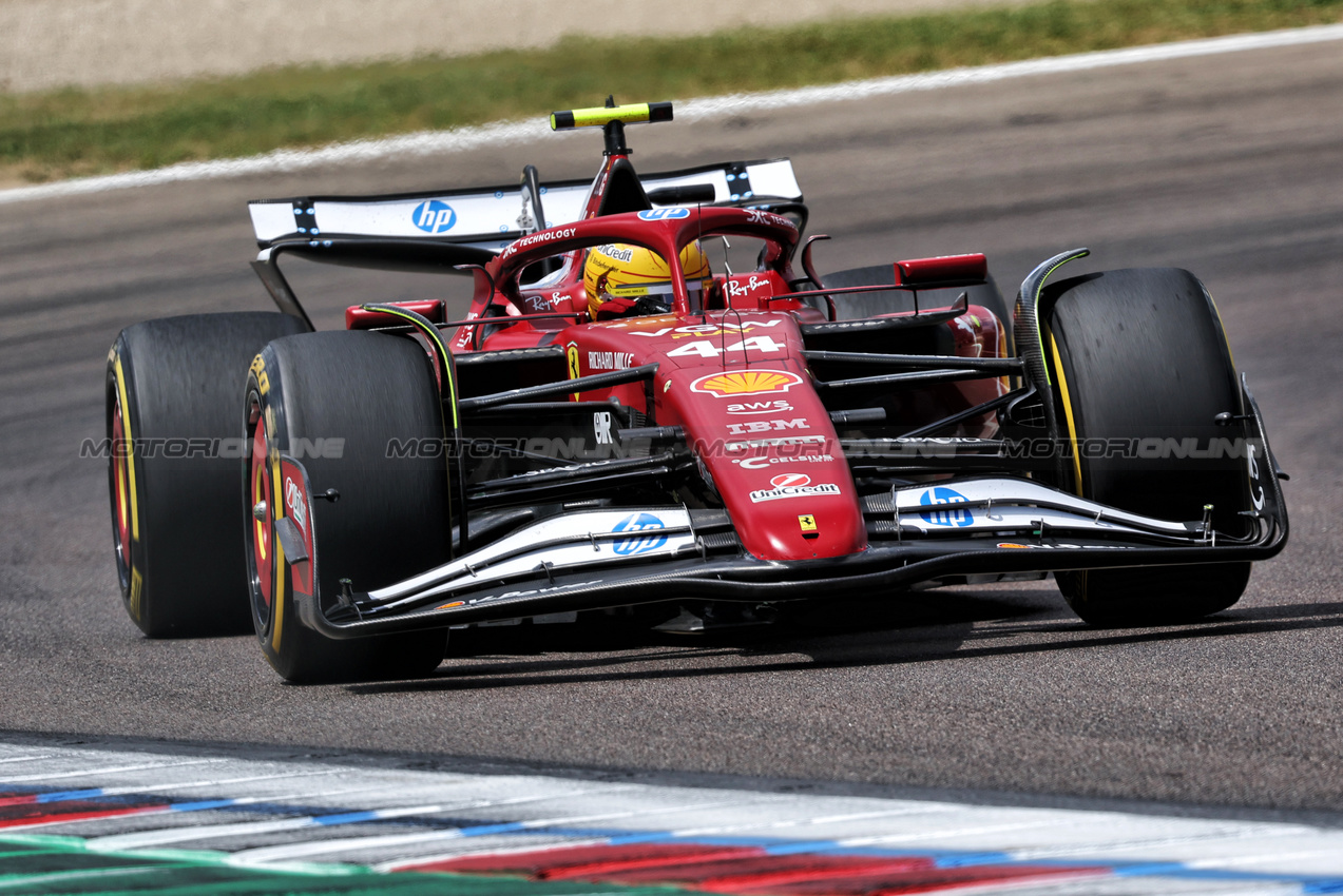 GP IMOLA, Lewis Hamilton (GBR) Ferrari SF-25.

17.05.2025. Formula 1 World Championship, Rd 7, Emilia Romagna Grand Prix, Imola, Italy, Qualifiche Day.

- www.xpbimages.com, EMail: requests@xpbimages.com © Copyright: Bearne / XPB Images