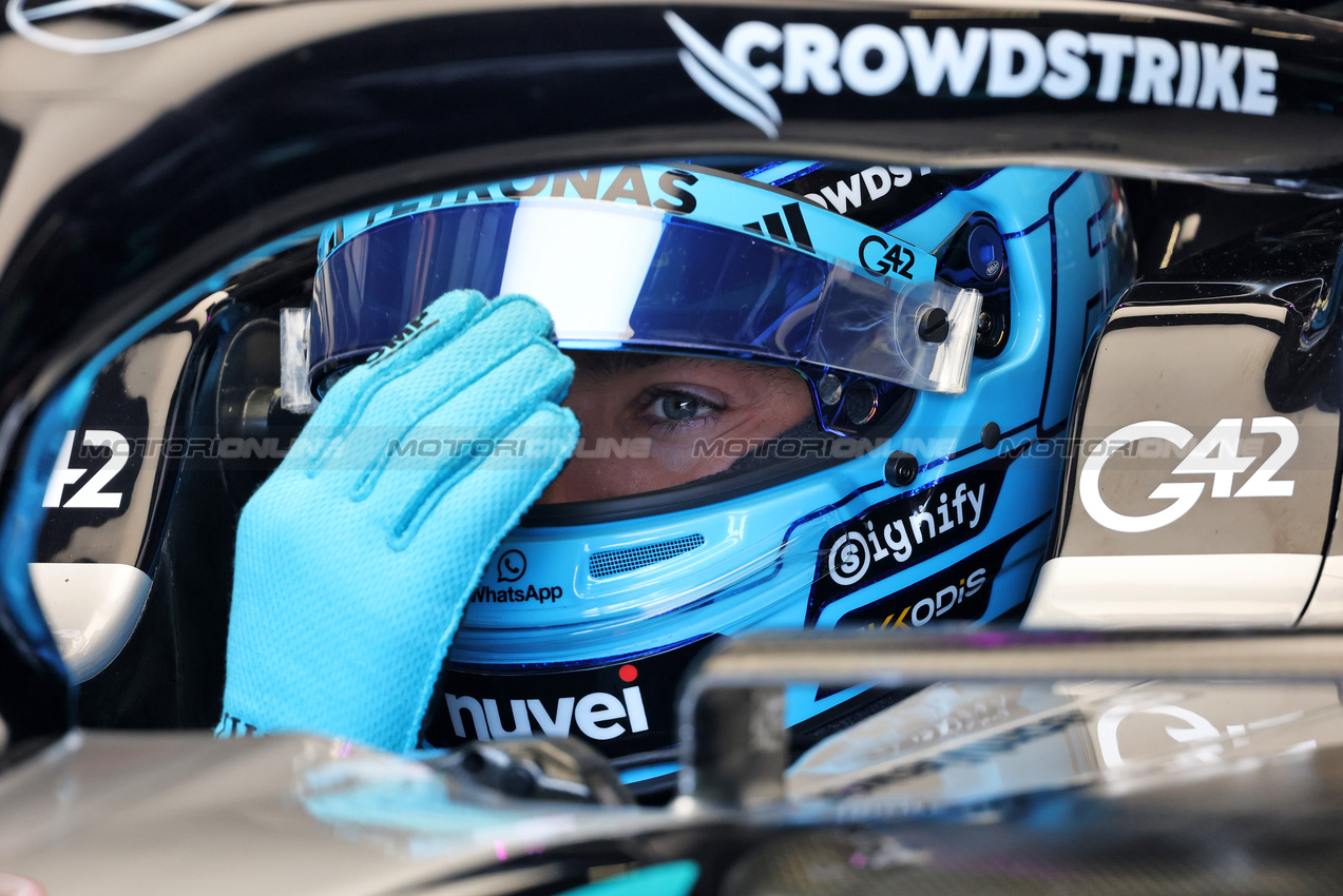 GP IMOLA, George Russell (GBR) Mercedes AMG F1 W16.

17.05.2025. Formula 1 World Championship, Rd 7, Emilia Romagna Grand Prix, Imola, Italy, Qualifiche Day.

- www.xpbimages.com, EMail: requests@xpbimages.com © Copyright: Charniaux / XPB Images