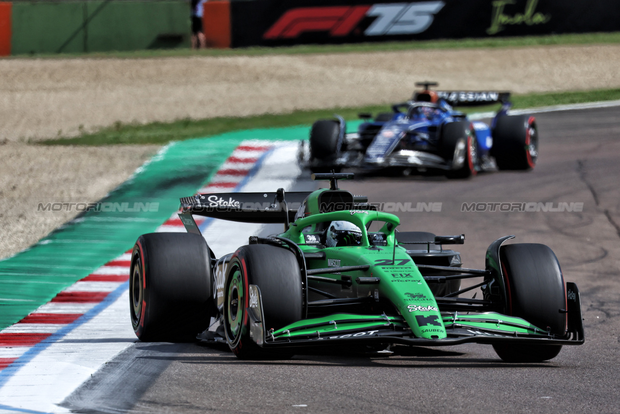 GP IMOLA, Nico Hulkenberg (GER) Sauber C45.

17.05.2025. Formula 1 World Championship, Rd 7, Emilia Romagna Grand Prix, Imola, Italy, Qualifiche Day.

- www.xpbimages.com, EMail: requests@xpbimages.com © Copyright: Moy / XPB Images