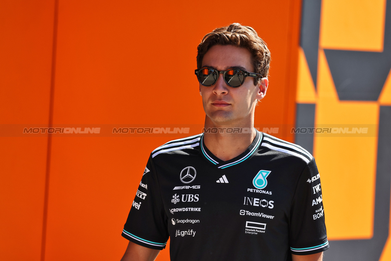 GP IMOLA, George Russell (GBR) Mercedes AMG F1.

17.05.2025. Formula 1 World Championship, Rd 7, Emilia Romagna Grand Prix, Imola, Italy, Qualifiche Day.

- www.xpbimages.com, EMail: requests@xpbimages.com © Copyright: Moy / XPB Images