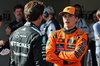 GP IMOLA, (L to R): Third placed George Russell (GBR) Mercedes AMG F1 with pole sitter Oscar Piastri (AUS) McLaren in qualifying parc ferme.

17.05.2025. Formula 1 World Championship, Rd 7, Emilia Romagna Grand Prix, Imola, Italy, Qualifiche Day.

- www.xpbimages.com, EMail: requests@xpbimages.com © Copyright: Batchelor / XPB Images
