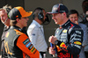 GP IMOLA, (L to R): Pole sitter Oscar Piastri (AUS) McLaren in qualifying parc ferme with second placed Max Verstappen (NLD) Red Bull Racing.

17.05.2025. Formula 1 World Championship, Rd 7, Emilia Romagna Grand Prix, Imola, Italy, Qualifiche Day.

- www.xpbimages.com, EMail: requests@xpbimages.com © Copyright: Batchelor / XPB Images