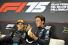 GP IMOLA, (L to R): Oscar Piastri (AUS) McLaren e George Russell (GBR) Mercedes AMG F1 in the post qualifying FIA Press Conference.

17.05.2025. Formula 1 World Championship, Rd 7, Emilia Romagna Grand Prix, Imola, Italy, Qualifiche Day.

- www.xpbimages.com, EMail: requests@xpbimages.com © Copyright: Bearne / XPB Images