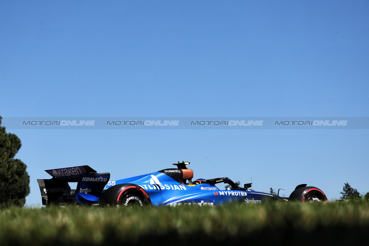 GP IMOLA, Carlos Sainz (ESP) Atlassian Williams Racing FW46.

16.05.2025. Formula 1 World Championship, Rd 7, Emilia Romagna Grand Prix, Imola, Italy, Practice Day.

- www.xpbimages.com, EMail: requests@xpbimages.com © Copyright: Bearne / XPB Images