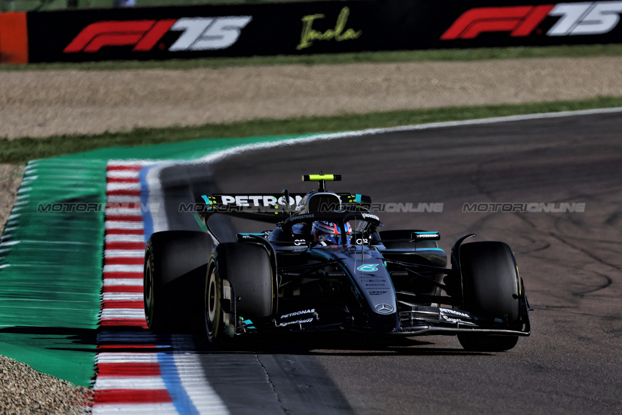 GP IMOLA, Andrea Kimi Antonelli (ITA) Mercedes AMG F1 W16.

16.05.2025. Formula 1 World Championship, Rd 7, Emilia Romagna Grand Prix, Imola, Italy, Practice Day.

- www.xpbimages.com, EMail: requests@xpbimages.com © Copyright: Bearne / XPB Images