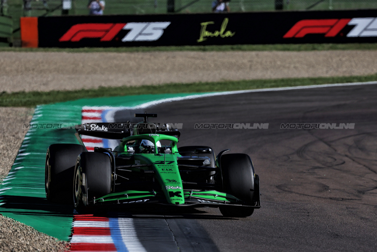 GP IMOLA, Nico Hulkenberg (GER) Sauber C45.

16.05.2025. Formula 1 World Championship, Rd 7, Emilia Romagna Grand Prix, Imola, Italy, Practice Day.

- www.xpbimages.com, EMail: requests@xpbimages.com © Copyright: Bearne / XPB Images