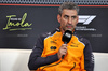 GP IMOLA, Andrea Stella (ITA) McLaren Team Principal in the FIA Press Conference.

16.05.2025. Formula 1 World Championship, Rd 7, Emilia Romagna Grand Prix, Imola, Italy, Practice Day.

- www.xpbimages.com, EMail: requests@xpbimages.com © Copyright: Moy / XPB Images