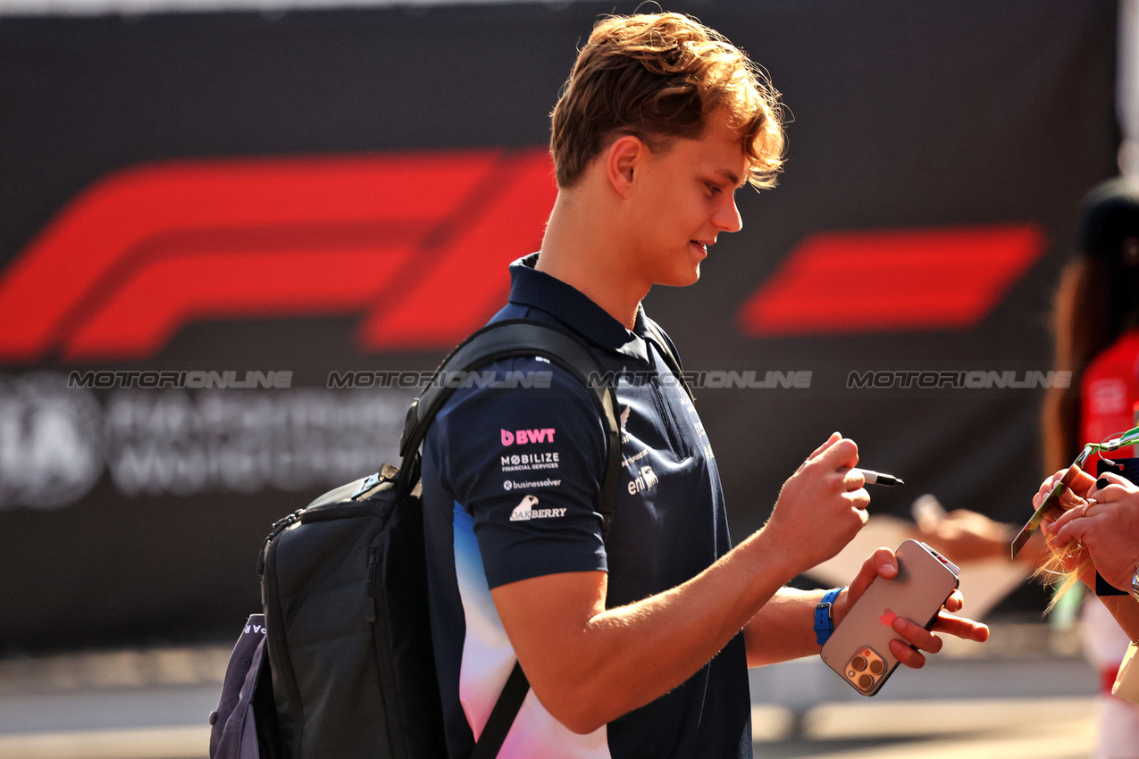 GP ITALIA, Paul Aron (EST) Alpine F1 Team Reserve Driver.

07.09.2025. Formula 1 World Championship, Rd 16, Italian Grand Prix, Monza, Italy, Gara Day.

- www.xpbimages.com, EMail: requests@xpbimages.com © Copyright: Bearne / XPB Images