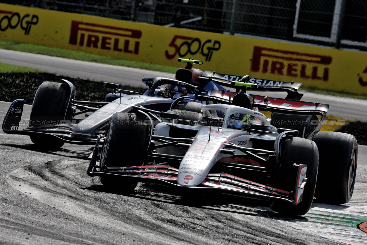 GP ITALIA, Oliver Bearman (GBR) Haas VF-25.

07.09.2025. Formula 1 World Championship, Rd 16, Italian Grand Prix, Monza, Italy, Gara Day.

- www.xpbimages.com, EMail: requests@xpbimages.com © Copyright: Charniaux / XPB Images